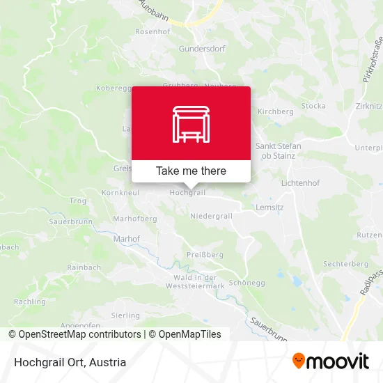 Hochgrail Ort map