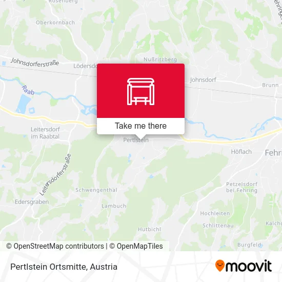 Pertlstein Ortsmitte map