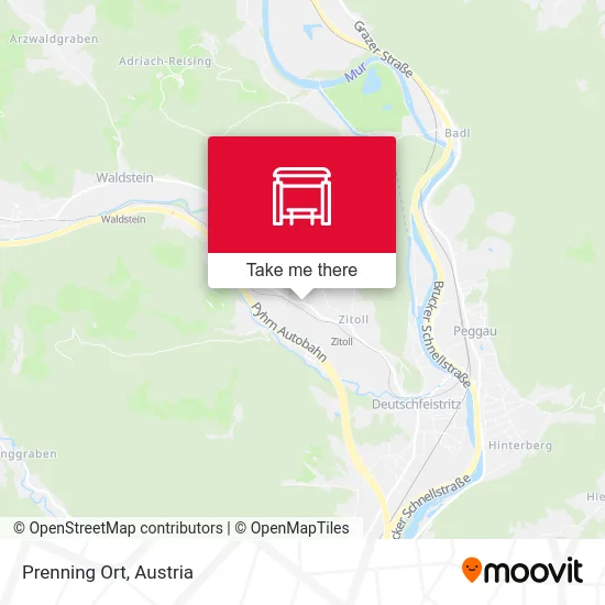 Prenning Ort map