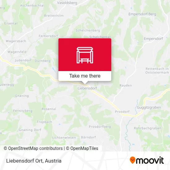 Liebensdorf Ort map