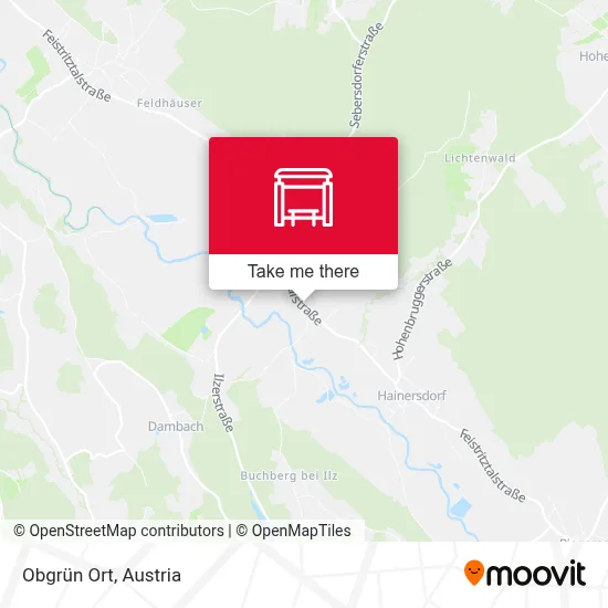 Obgrün Ort map