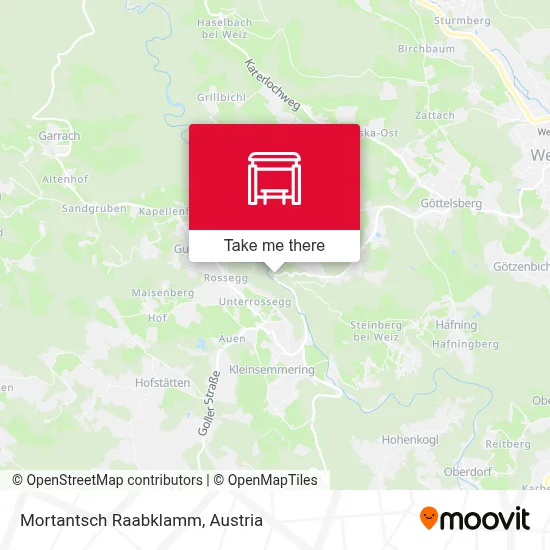 Mortantsch Raabklamm map