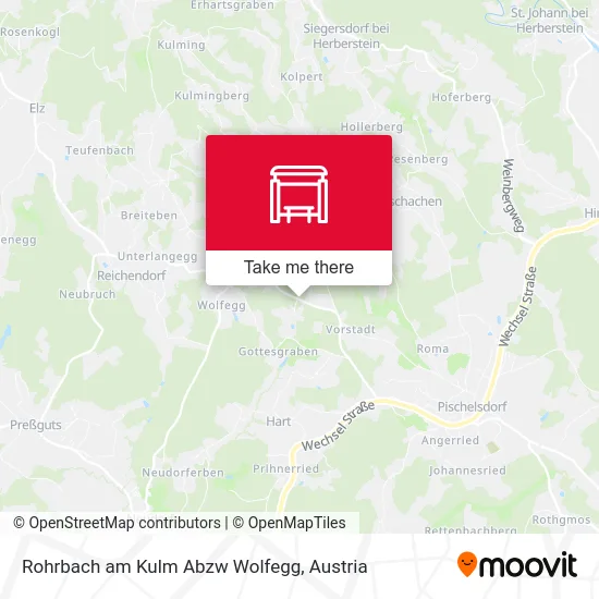 Rohrbach am Kulm Abzw Wolfegg map