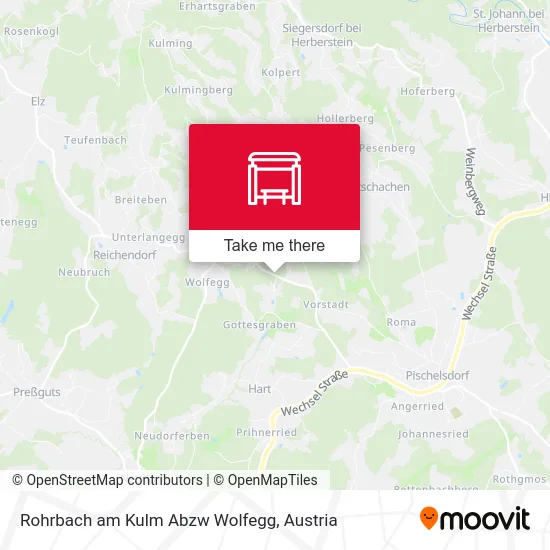 Rohrbach am Kulm Abzw Wolfegg map