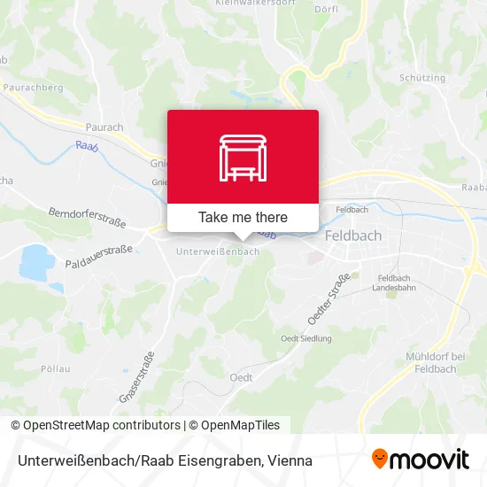 Unterweißenbach / Raab Eisengraben map