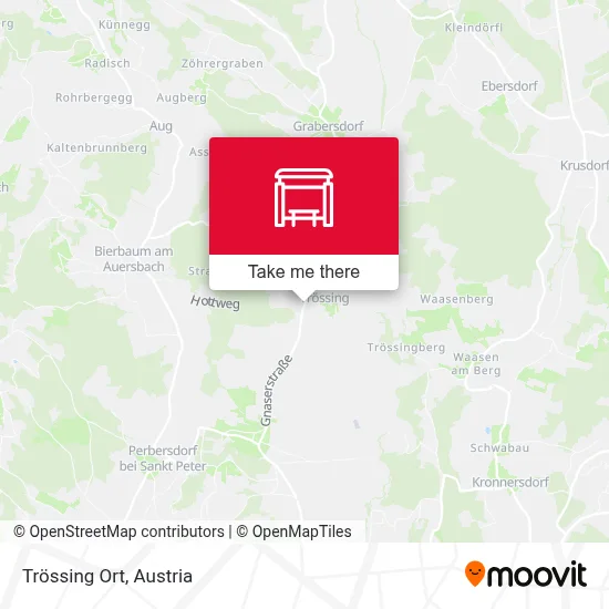 Trössing Ort map