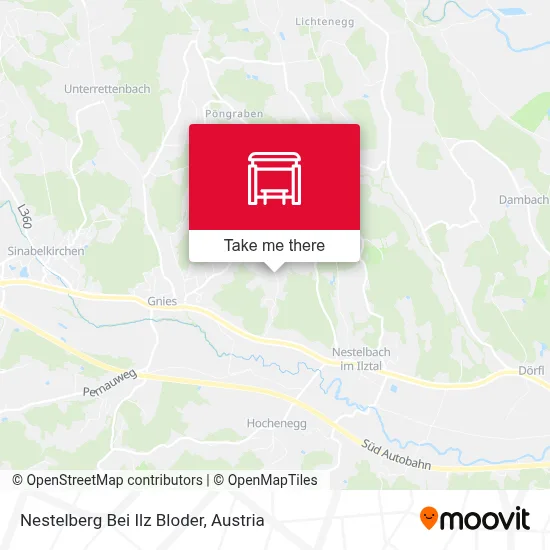 Nestelberg Bei Ilz Bloder map