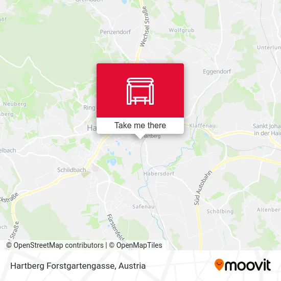 Hartberg Forstgartengasse map