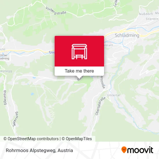 Rohrmoos Alpstegweg map