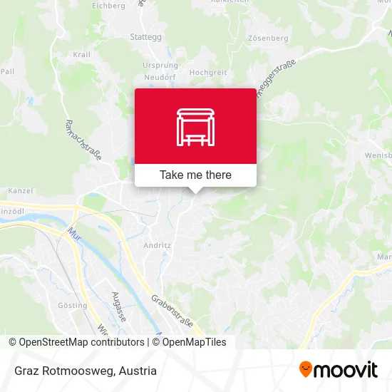 Graz Rotmoosweg map
