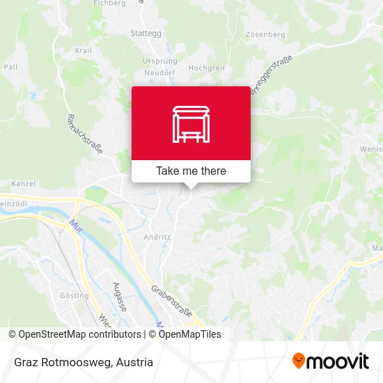 Graz Rotmoosweg map