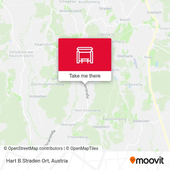Hart B.Straden Ort map