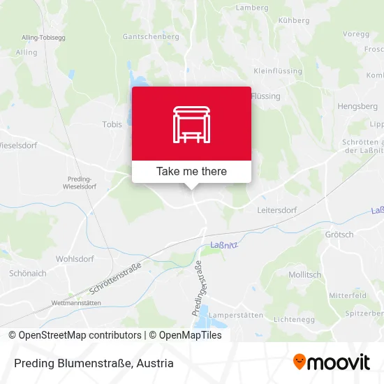 Preding Blumenstraße map