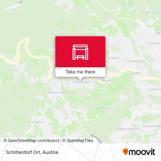 Schitterdorf Ort map