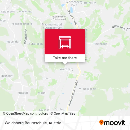 Waldsberg Baumschule map
