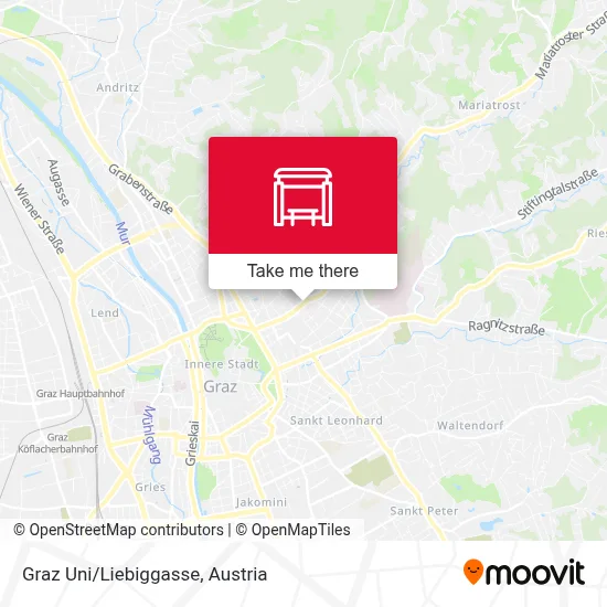 Graz Uni/Liebiggasse map