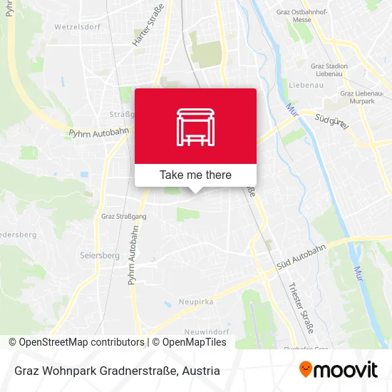 Graz Wohnpark Gradnerstraße map