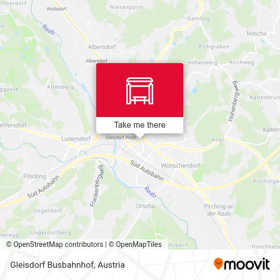 Gleisdorf Busbahnhof map