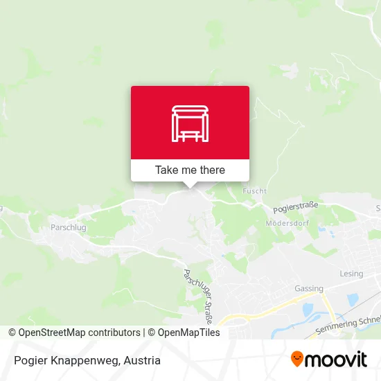 Pogier Knappenweg map