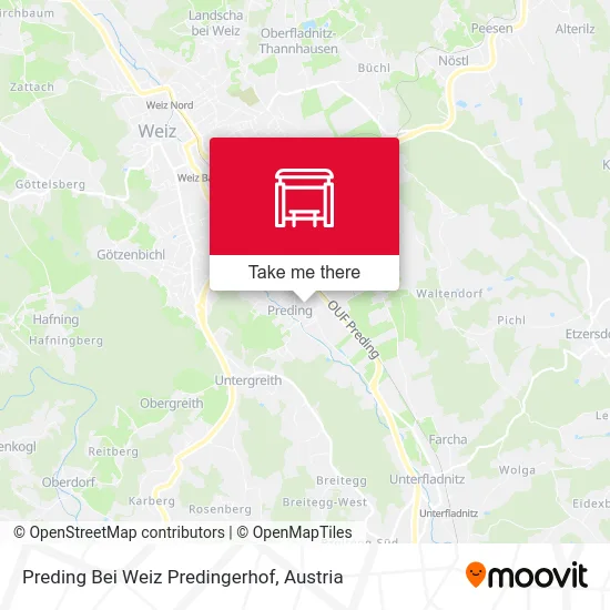 Preding Bei Weiz Predingerhof map