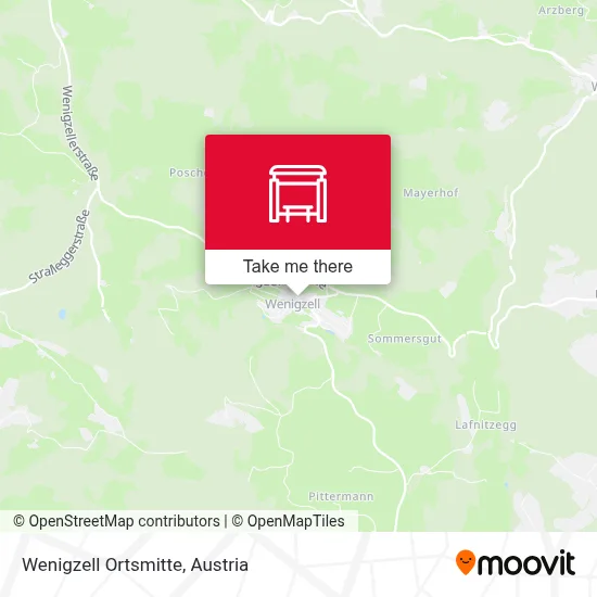 Wenigzell Ortsmitte map