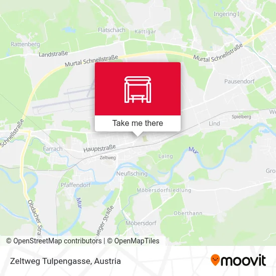Zeltweg Tulpengasse map