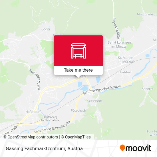 Gassing Fachmarktzentrum map