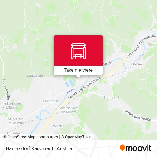 Hadersdorf Kaiserraith map