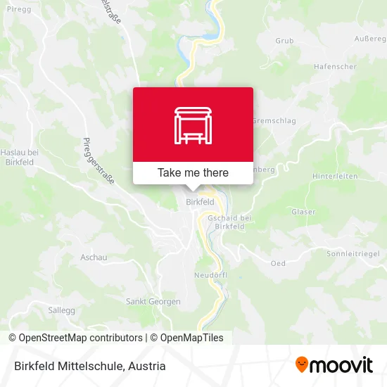 Birkfeld Mittelschule map