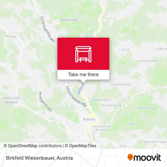 Birkfeld Wiesenbauer map