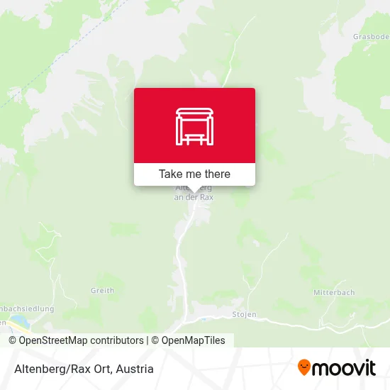 Altenberg/Rax Ort map