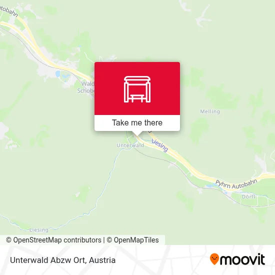 Unterwald Abzw Ort map