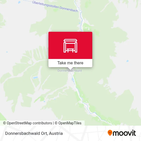 Donnersbachwald Ort map