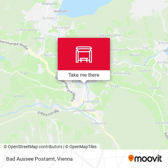 Bad Aussee Postamt map