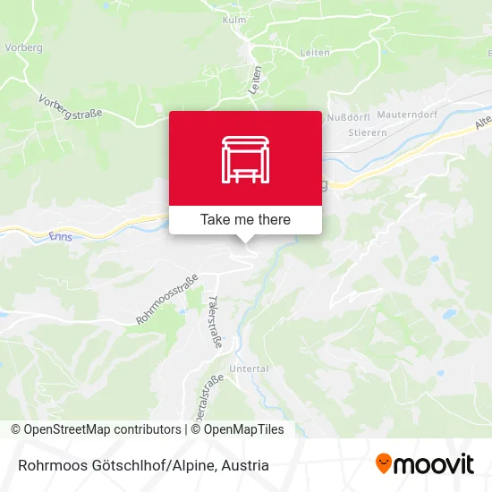 Rohrmoos Götschlhof/Alpine map