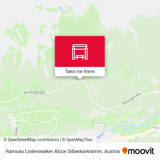 Ramsau Lodenwalker Abzw Silberkarklamm map