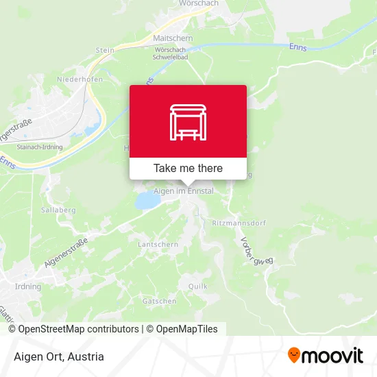 Aigen Ort map