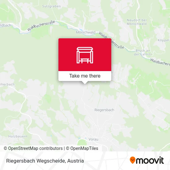Riegersbach Wegscheide map