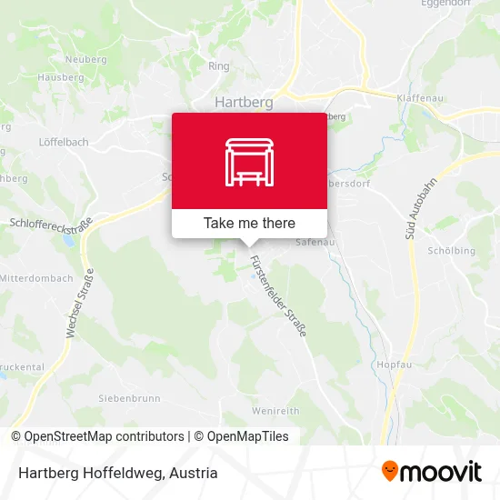 Hartberg Hoffeldweg map