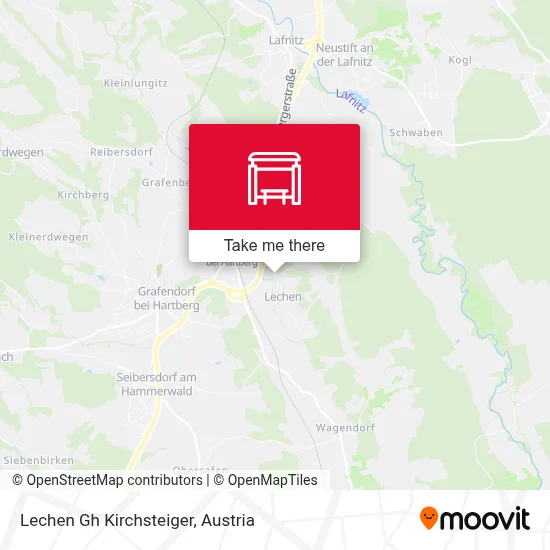 Lechen Gh Kirchsteiger map