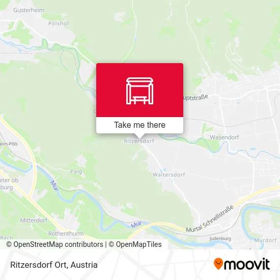 Ritzersdorf Ort map
