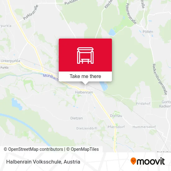 Halbenrain Volksschule map