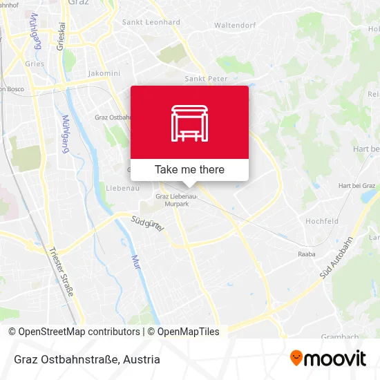 Graz Ostbahnstraße map