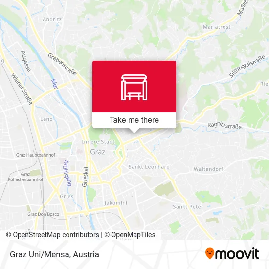 Graz Uni/Mensa map