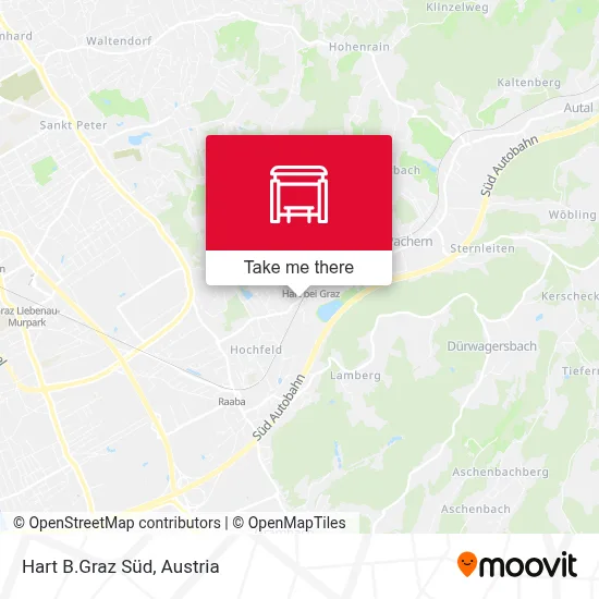 Hart B.Graz Süd map