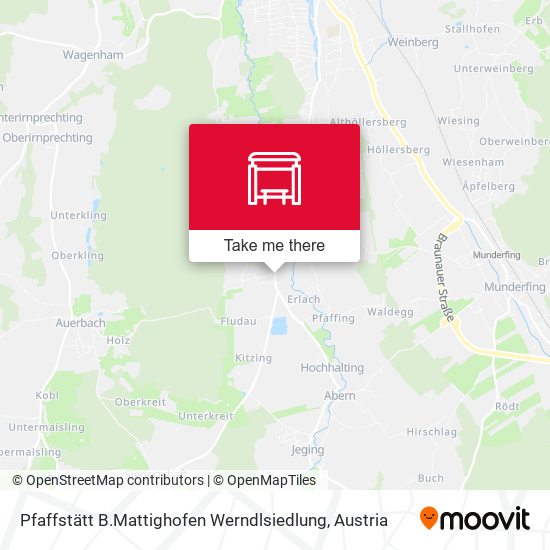 Pfaffstätt B.Mattighofen Werndlsiedlung map