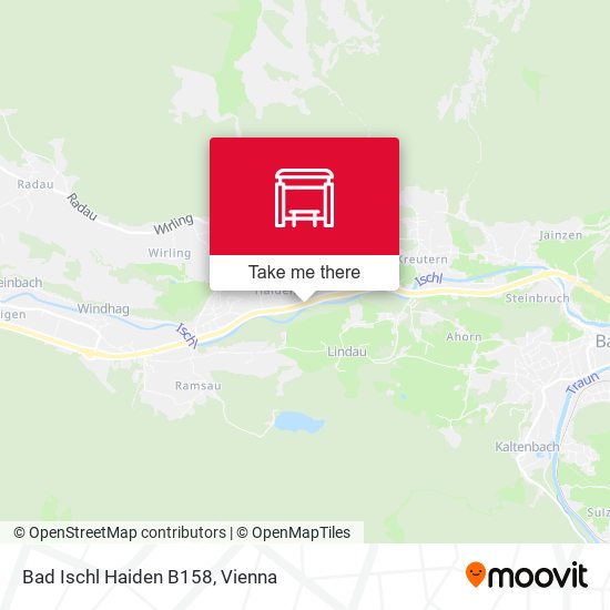 Bad Ischl Haiden B158 map