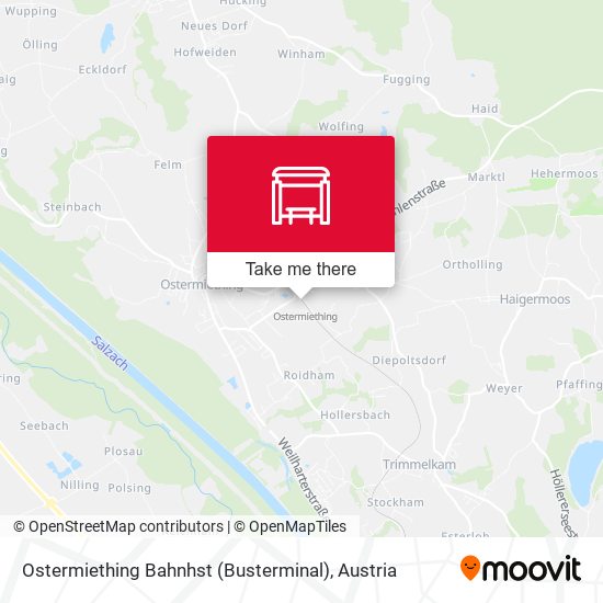 Ostermiething Bahnhst (Busterminal) map