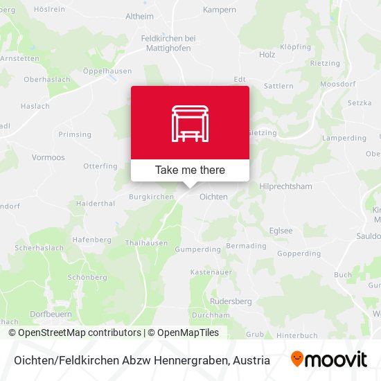 Oichten / Feldkirchen Abzw Hennergraben map