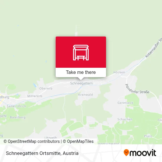 Schneegattern Ortsmitte map